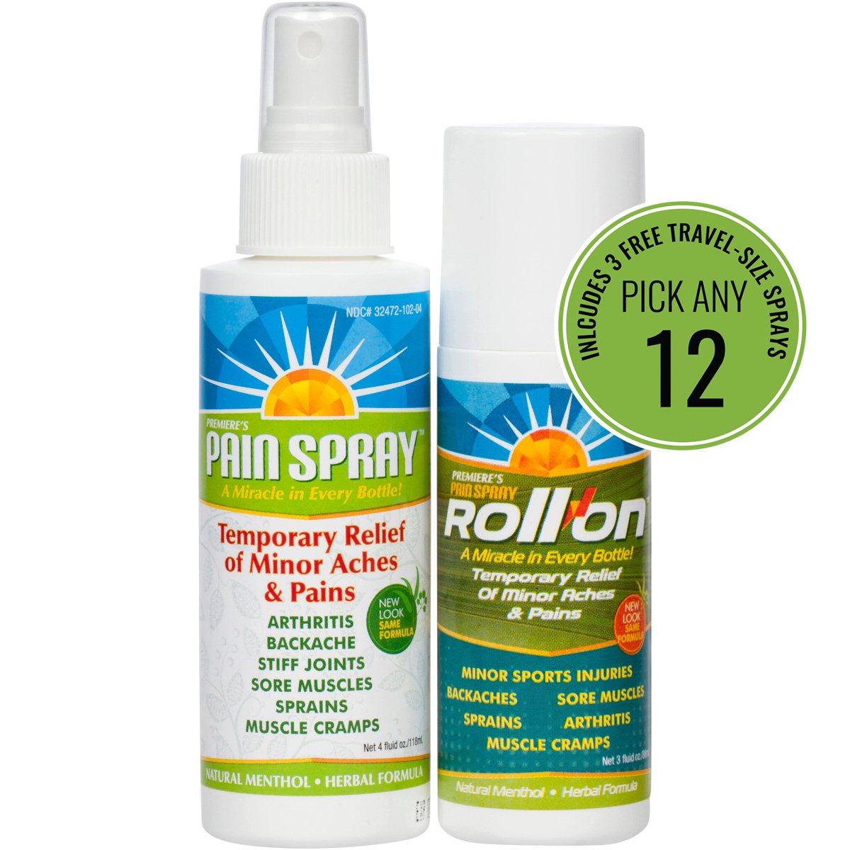 Premiere's Pain Spray Mix & Match 12-Pack