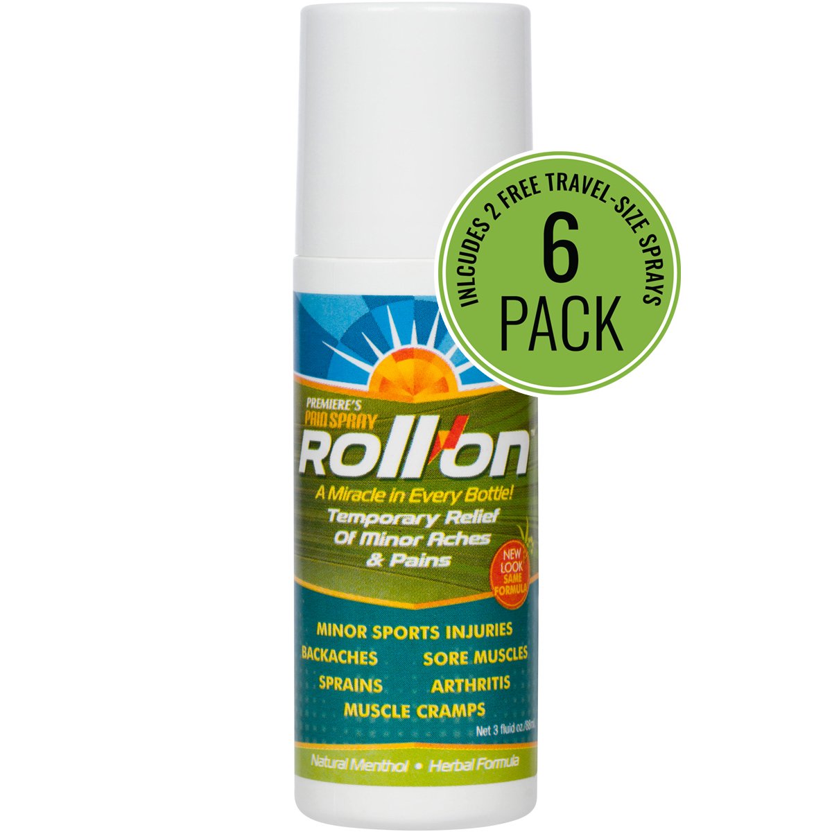 Premiere's Pain Spray Roll-On 6-Pack